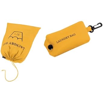Yellow Reisenthel Collapsible Foldable Mini Maxi Laundry Bag