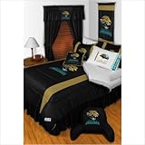 NFL Comforter - Queen Size - Jacksonville Jaguars (Teal/Black/Gold/White) ( ....
