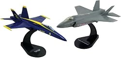 Smithsonian Deluxe InAir E-Z Build F-35A & F-18 Blue Angels Model Kit - Two Pack