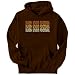 Rugby Union Football Retro Color Sports Mens Hoodie (Brown, Sizes X-Small - XXX-Large)
