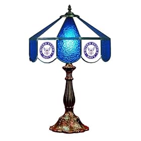 Stained Galss Table Lamp 14 Navy