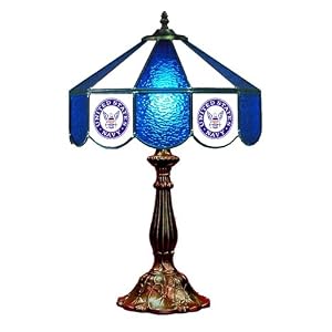 Stained Galss Table Lamp 14 Navy
