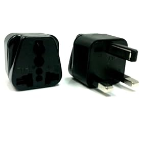 LiteFuze Grounded Universal Travel Plug Adapter (Type G BS 1363) for UK, Hong Kong, Singapore & more - High Quality... by LiteFuze Wonpro