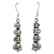 Zircon Gemstone Dangle Earrings Sterling Silver Jewelry 1.5 inches