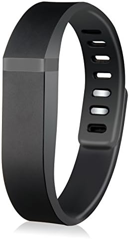 Replacement Wristband Bands Case with Metal Clasp Accessory for Fitbit Flex (Large, Black)