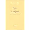 Notes sur la sculpture