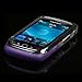 Blackberry Torch 9800 Hybrid Phone Cover Protector Case - Purple/Clear thumb