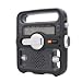 Et�n FR600B Solarlink Self-Powered Digital AM/FM/SW/NOAA S.A.M.E. Weather Radio with Flashlight, Siren, Solar Power and Cell Phone Charger (Black)