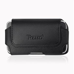 Leather Pouch Protective Carrying Cell Phone Case for Apple iPhone 4 16GB 32GB / 3GS - 16GB 32GB 3G - 8GB / Garmin Asus Garminfone / HTC myTouch (2010) T-Mobile HTC Hero / Huawei Ascend Cricket/ LG Optimus T T-Mobile Optimus S Sprint / Motorola Droid 2 (Global) Verizon Milestone XT720 Droid 2 / Nokia E72/ PCD Razzle TXT8030 Pantech Ease Laser AT&T / Samsung Craft SCH-R900 MetroPCS R350 / Sharp FX / Sony Ericsson Aspen - Black