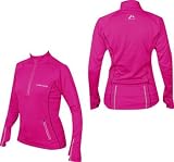 WOMENS More Mile Vancouver Thermal Long Sleeved Hi-Viz Hot Pink running top
