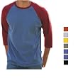 Authentic Pigment - Ringspun Cotton 3/4 Sleeve Baseball Shirt (1945)
