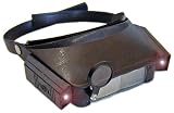 Headband Magnifier with Lights & Three Adjustable Lenses