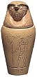 Canopic Jar of "Falcon" Quebehsenuef, 9"H - Large