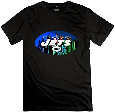 C-DIY Men's T-shirt Best Graphic New York Jets Logo S Black