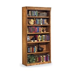 Wheat Finish Six Shelf Bookcase 72H Wheat by Kathy Ireland Martin