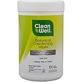 Cleanwell Botanical Disinfecting Wipes, 160 Count