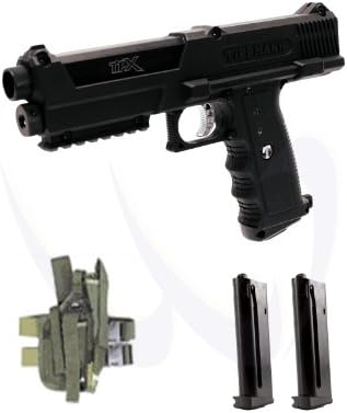 Tippmann TiPX Paintball Pistol Marker W/ TRU-FEED RAP4 Leg Holster Camo