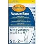Miele Style F,J,M Canister Vacuum Bags Microfiltration with Closure - 5/2 Pack