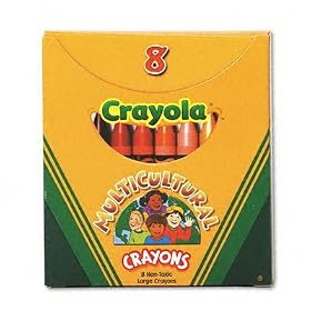 Click here to buy Binney and Smith Crayola(R) Multicultural Large Crayons, Assorted Specialty Colors, Box Of 8 by Binney & Smith.