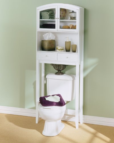 Tall Bathroom Towel / Storage Cabinet Rack Accessories Organizer w/Doors (Dust Free) w/ Drawers