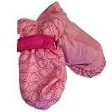 Faded Glory Toddler Girls Pink Hearts Waterproof Ski Snow Mittens