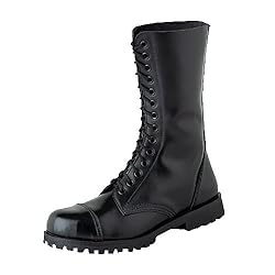 Bondage London - 14 Loch Boots Stiefel Schwarz Größe 50 (UK16)