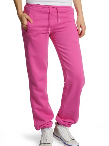 Adidas Damen Jogginghose Basic Fleece Cuffed, intense pink, 36, O57546