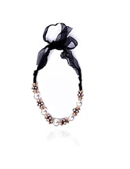Elegant pearl toulle necklace