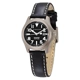 Momentum Womens 1M-SP01B2 Atlas Black Dial Black Nautica Leather Watch