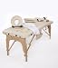 All Inclusive Sierra Comfort Portable Massage Table (Ships with Fitted Sheets, Bolster, Carry Bag, LUX Foam, Towel Hanger, Oil Pouch and Much More) CREAM