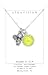 Clayvision Tennis Girl w/Color Tennis Ball Charm on a Necklace