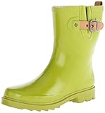 Chooka Women's Top Solid Mid Rain Boot, Chartreuse, 9 M US