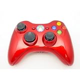 Xbox 360 8 MODE Rapid Fire Controller CHROME RED with BLUE Leds for Black Ops COD4 COD5 MW2