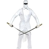 White Ninja Complete Adult Mens Costume Size Large