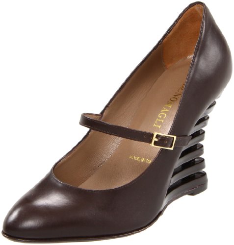 Bruno Magli Women's Marra Mary Jane Pump,Dark Brown,37.5 EU/7.5 M US