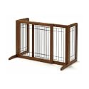 Richell  Wood Freestanding Pet Gate, Small, Autumn Matte Finish