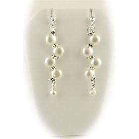 Bridal Cream�Freshwater Pearl�Elegance Earrings e1220