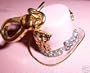 AUTHENTIC Juicy Couture Limited Edition Gold & Pink 2008 Happy New Year Hat Charm