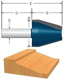 BOSCH 84520M 1-1/2-Inch Diameter 1-5/8-Inch Cut Carbide Tipped Bevel Vertical Raised Panel Router Bit 1/2-Inch Shank