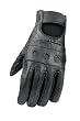 Raider Black Large Leather Motorcycle Riding Gloves