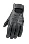 Raider Black Large Leather Motorcycle Riding Gloves