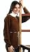 Handmade Pure Alpaca Natural Fiber Sweater - Winter Chestnut (Women Medium/la...