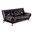 LA Convertible Sofa - Dark Brown