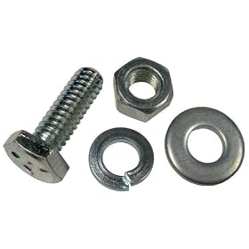 Pico 9863M 5/16" x 3/4" USS Hex Head Cap Screw, Hex Nut, Flat & Lock Washer 2 Sets per Package