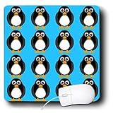 Janna Salak Designs Winter Wonderland - Cute Penguin Blue Print - Mouse Pads