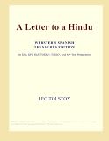 A Letter to a Hindu (Webster's Spanish Thesaurus Edition)