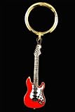 Electric Guitar Key Chain - Red - B001J4SX3C