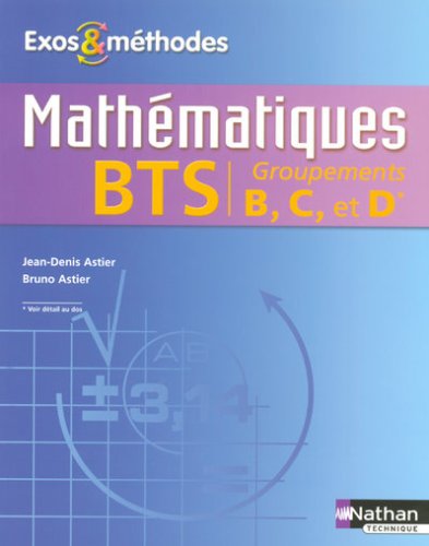 Mathématiques BTS groupements B, C et D