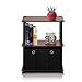 Furinno 99152DC/BK/BK Go Green 3-Tier Multipurpose Storage Shelf with Bins, Dark Cherry/Black