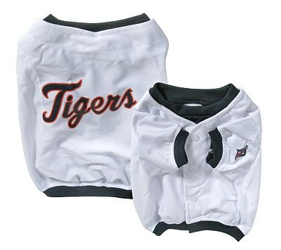 Sporty K9 Detroit Tigers Pet Jersey - White Extra Small